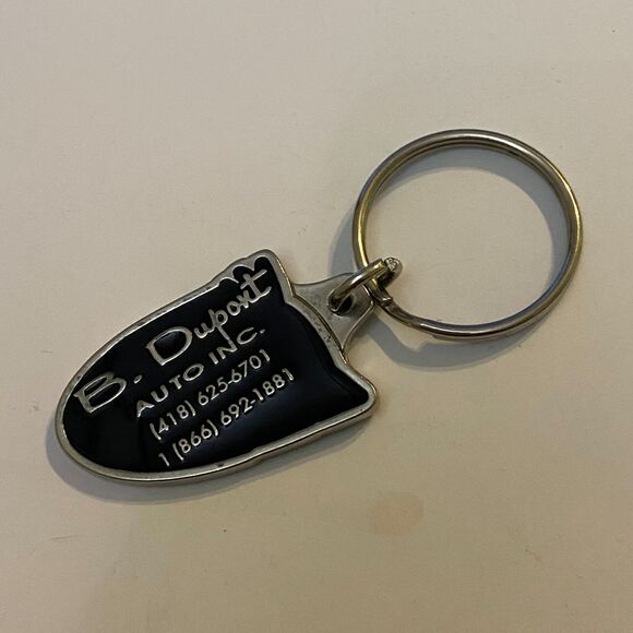 B Dupont Auto Keychain Metal Charm Double Sided Souvenir Collector Novelty - Picture 5 of 6